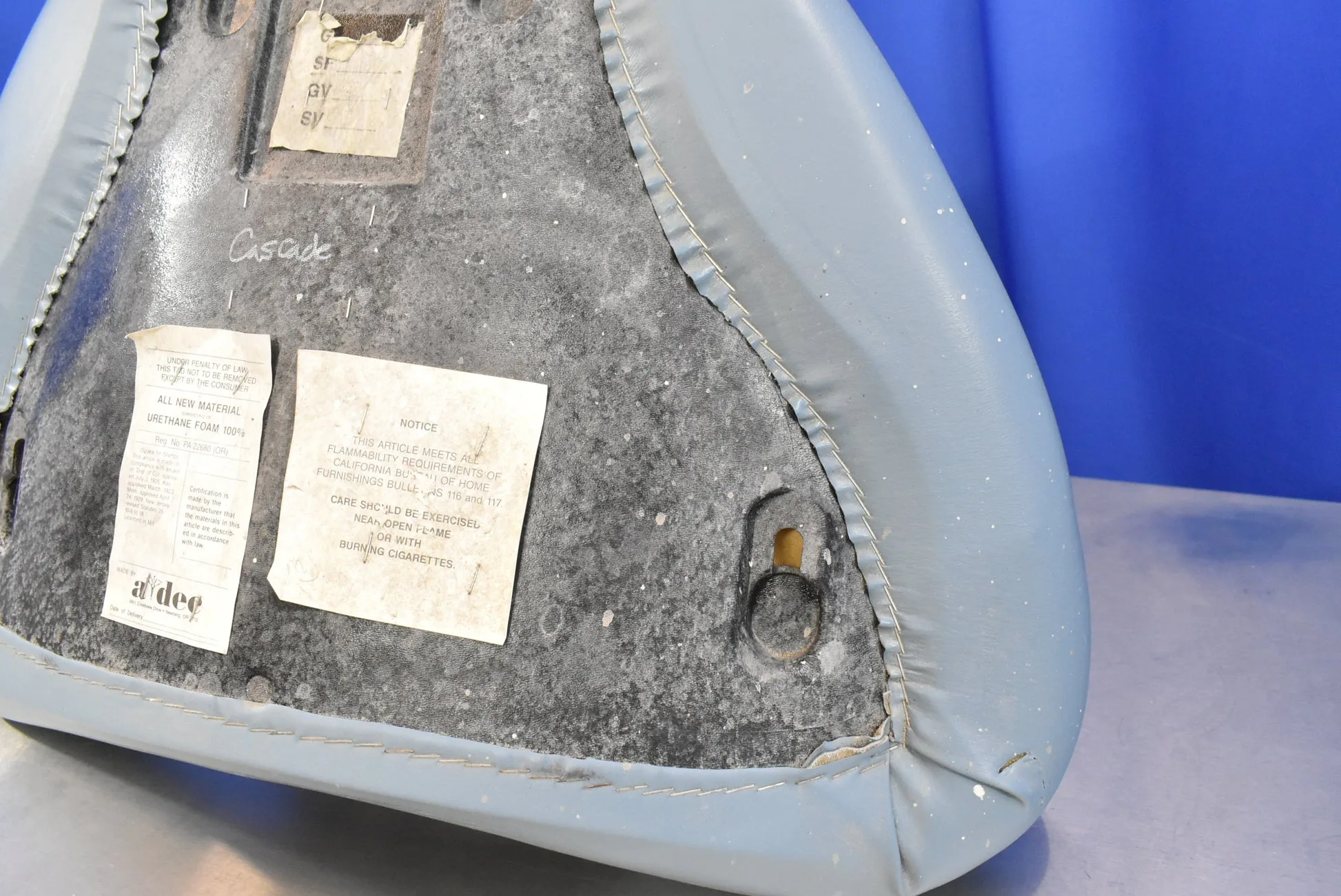 A-dec Cascade Dental Chair Backrest Upholstery