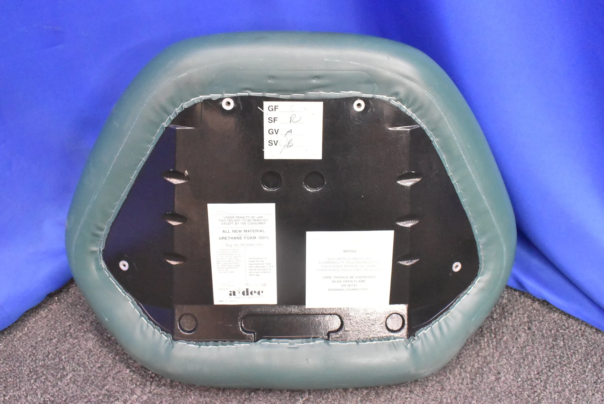A-dec Decade Dental Chair Backrest & Armrests