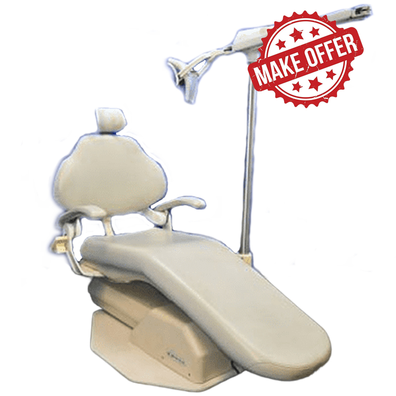Make Offer - Dental EZ Dental Patient Chair with Post Mounted Light Make Offer - Dental EZ Dental Patient Chair with Post Mounted Light