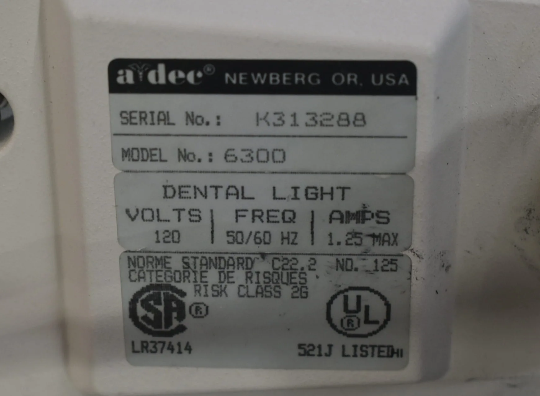 A-dec 6300 Dental Examination Light - Image 2