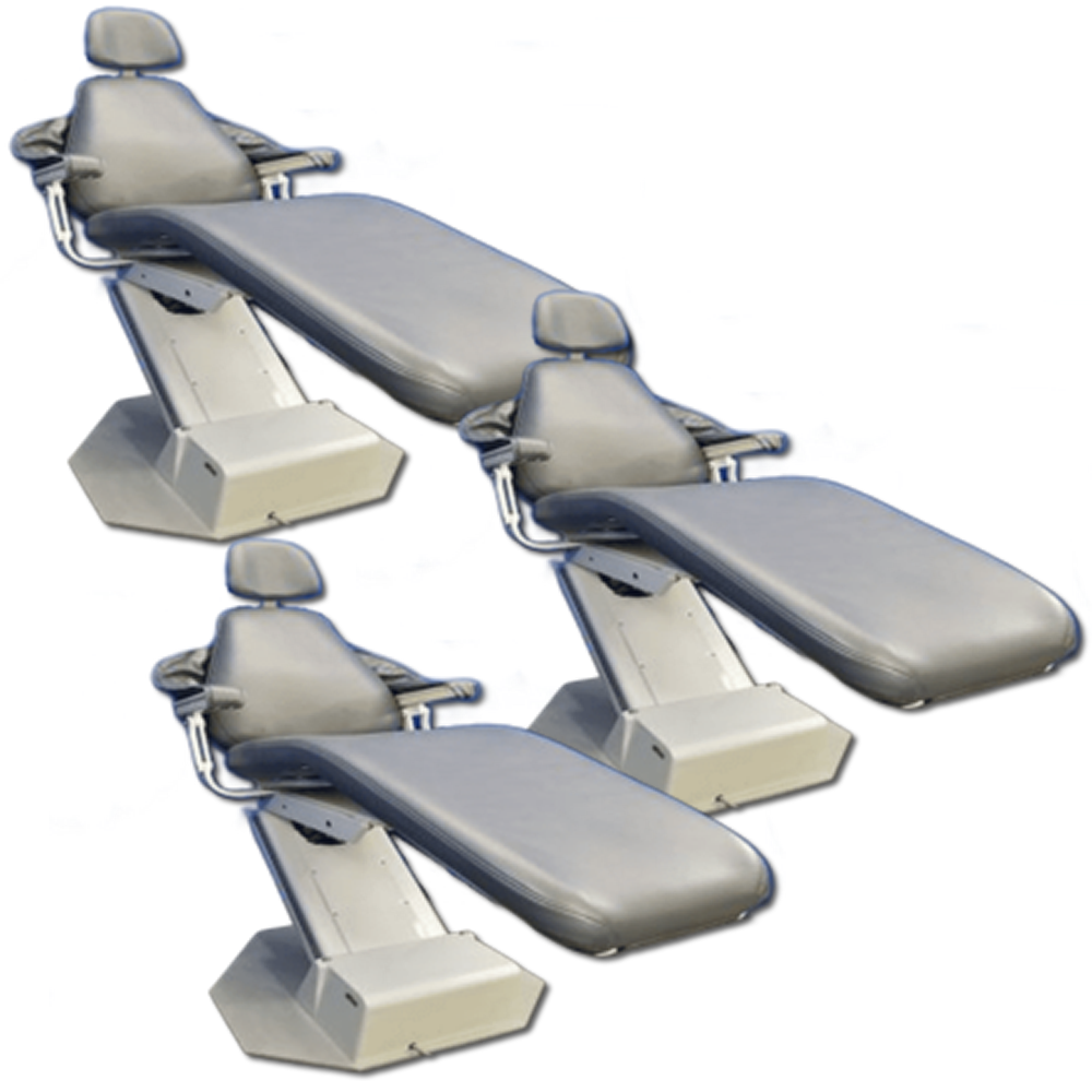 Lot of A-dec Priority 1005 Stand Alone Dental Chairs Grey Lot of A-dec Priority 1005 Stand Alone Dental Chairs Grey