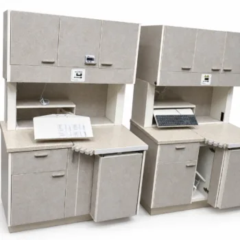 Rear Treatment Cabinet with Keyboard Work Station
