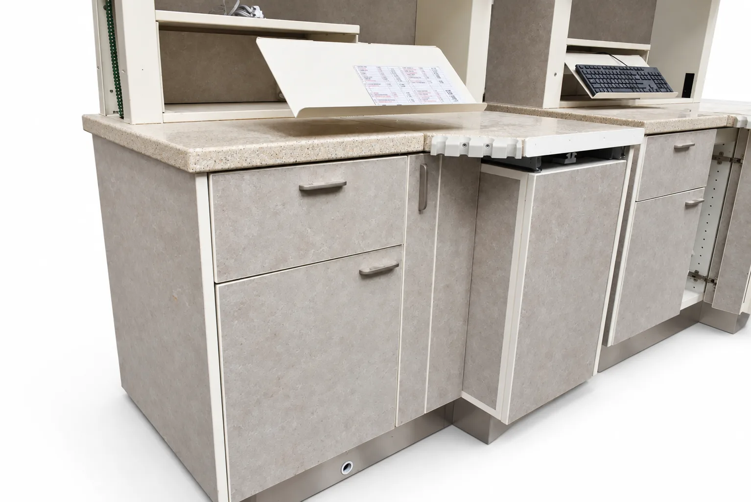 Rear Treatment Cabinet with Keyboard Work Station