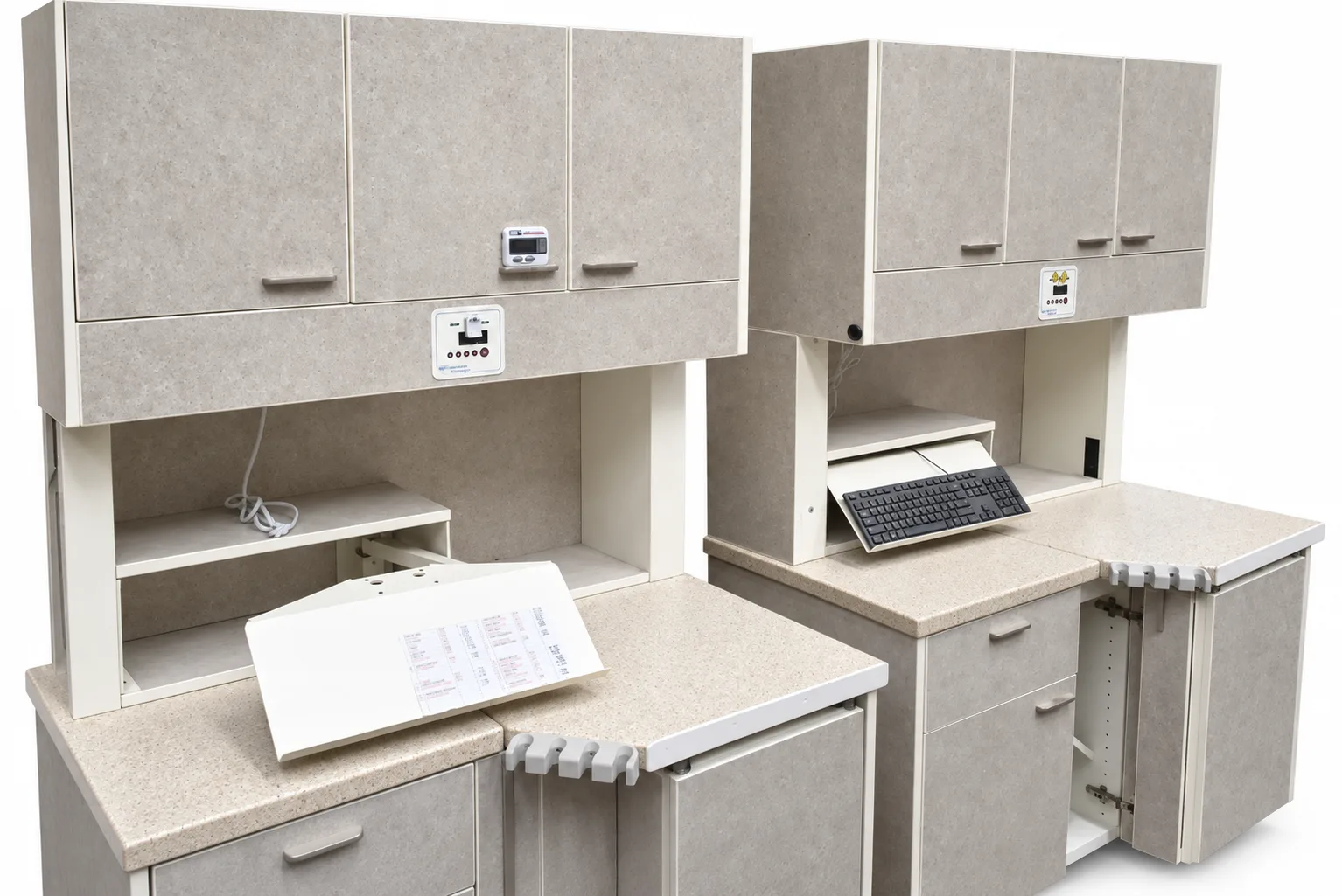 Rear Treatment Cabinet with Keyboard Work Station