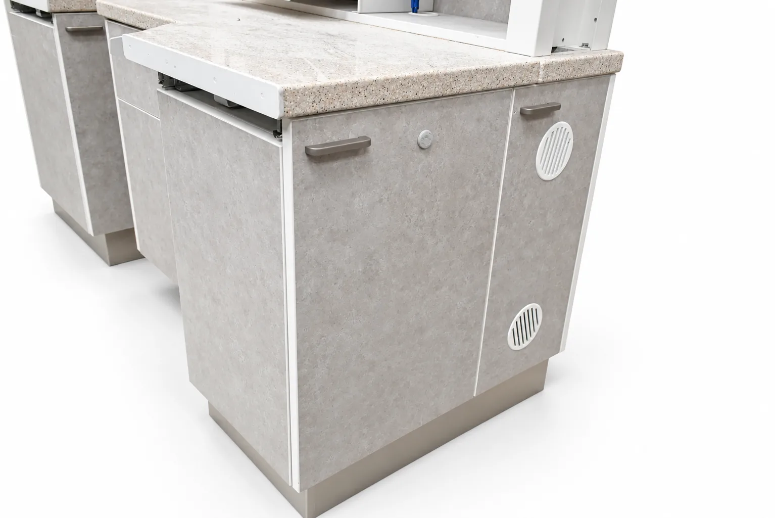 Rear Treatment Cabinet with Keyboard Work Station