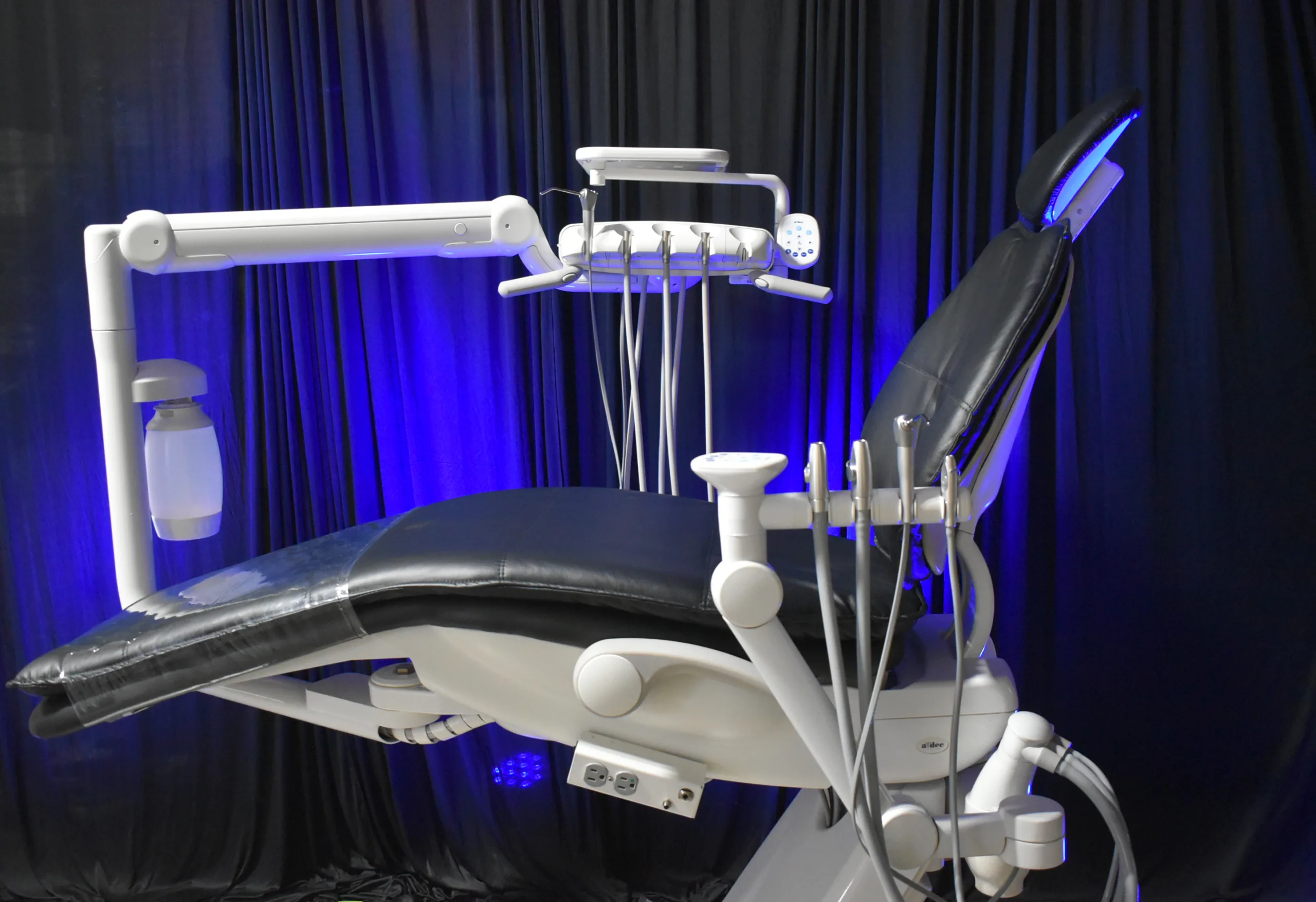 A-dec 511 Full Operatory with Black Ultra Leather Upholstery
