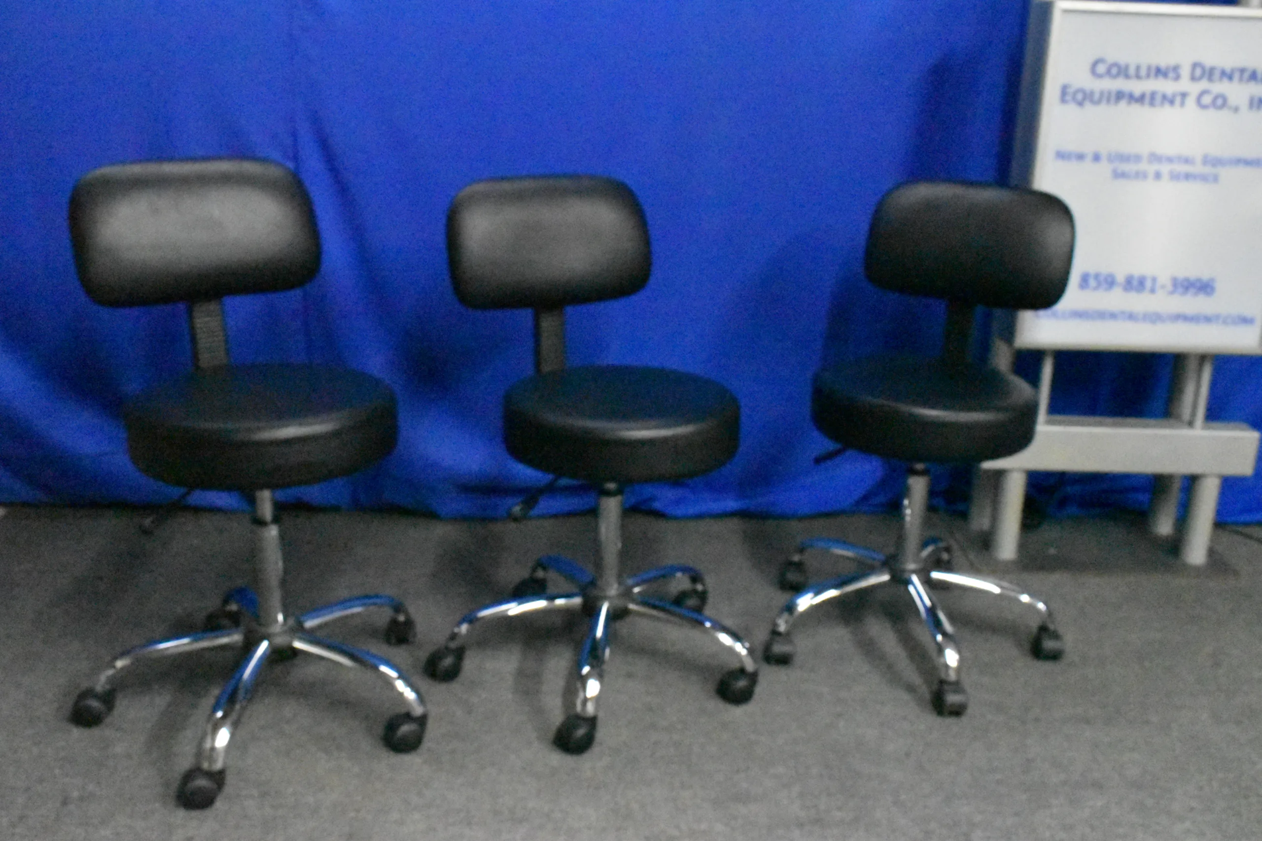 Medical / Spa Padded Professional Adjustable Stool with Back