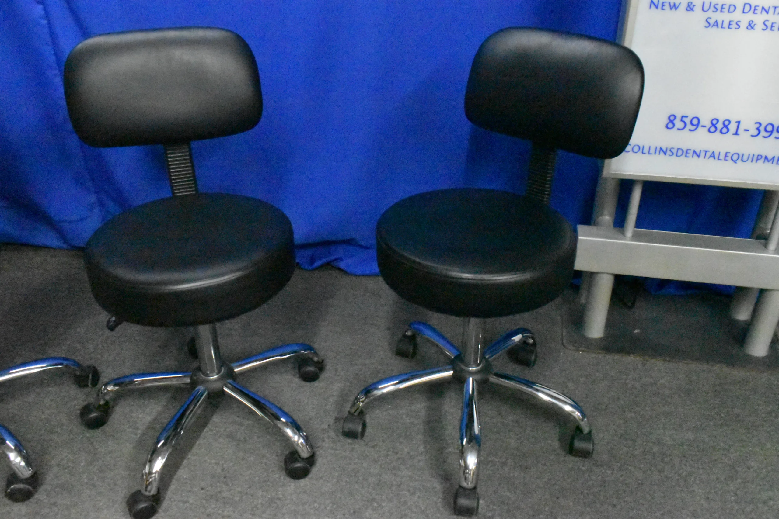 Medical / Spa Padded Professional Adjustable Stool with Back