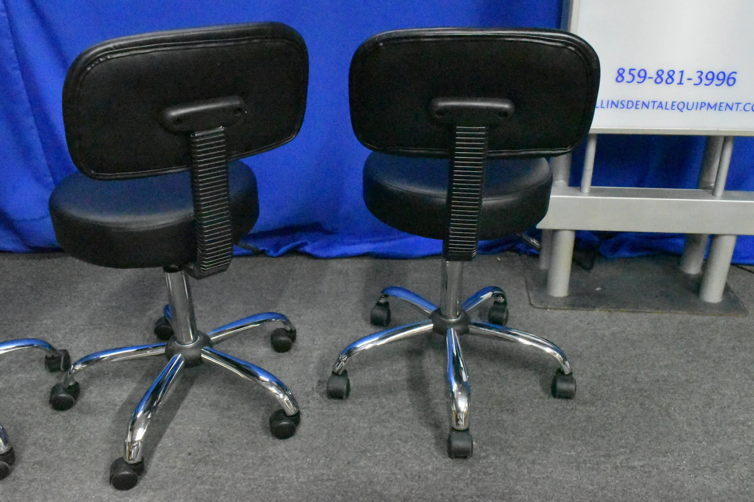Medical / Spa Padded Professional Adjustable Stool with Back