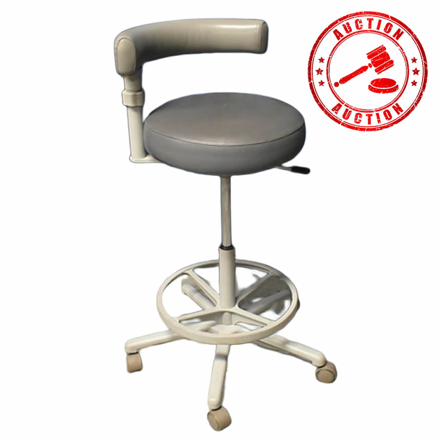 Dentech Grey Dental Assistant Stool