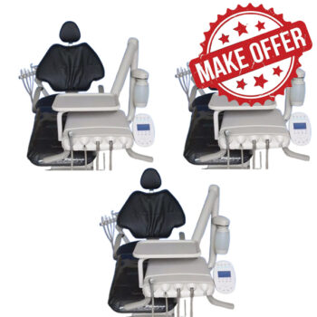 Lot of Adec 511 Full Operatory Dental Chairs with Black Ultraleather Upholstery offer