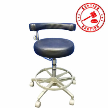 Marus Black Upholstery Assistant Stool auction