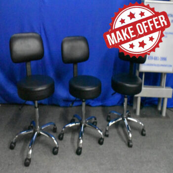 Spa Padded Professional Adjustable Stool with Back offer